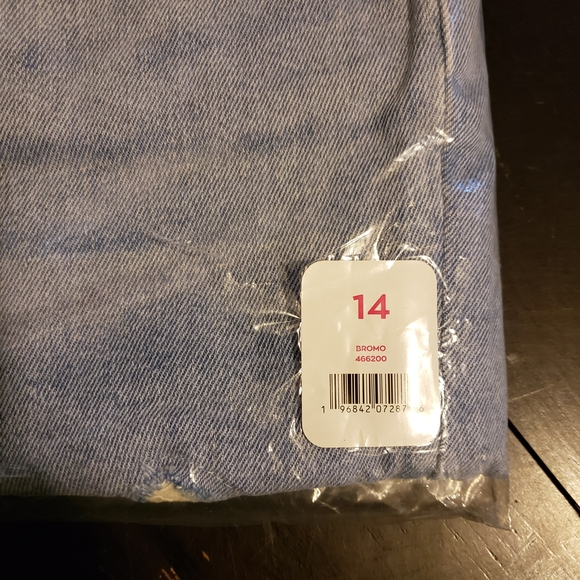 Justice Denim Mini Mom Size 14 Jeans - Picture 5 of 7